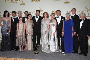 LOS ANGELES, SEP 18 - Mad Men Cast, including Elisabeth Moss, Jon Hamm, Christina Hendricks in the Press Room at the 63rd Primetime Emmy Awards at Nokia Theater on September 18, 2011 in Los Angeles, CA photo