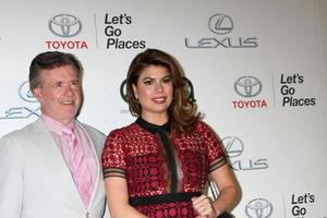 LOS ANGELES, OCT 214 - Alan Thicke, Tanya Callau at the Environmental Media Awards 2015 at the Warner Brothers Studio Lot on October 214, 2015 in Burbank, CA photo