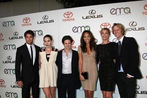 LOS ANGELES, OCT 15 - Joshua Bowman, Christa B Allen, Connor Paolo, Ashley Madekwe, Emily VanCamp, Gabriel Mann arriving at the 2011 Environmental Media Awards at the Warner Brothers Studio on October 15, 2011 in Beverly Hills, CA photo
