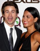 LOS ANGELES, OCT 16 - Jason Ritter, Olivia Munn arrives at the 2010 Environmental Media Awards at Warner Brothers Studios on October 16, 2010 in Burbank, CA photo