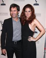 LOS ANGELES, OCT 7 - Eric McCormack, Debra Messing at the An Evening with James Burrows at Academy of Television Arts and Sciences on October 7, 2013 in North Hollywood, CA photo
