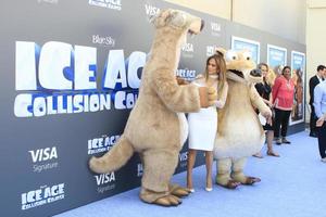 LOS ANGELES, JUL 17 - Jennifer Lopez, Ice Age Characters at the Ice Age - Collision Course at the 20th Century Fox Lot on July 17, 2016 in Los Angeles, CA photo
