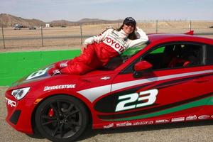 los angeles, 23 de marzo - kate del castillo con el scion fr-s en la 37a carrera anual toyota pro celebrity entrenando en el circuito internacional de willow springs el 23 de marzo de 2013 en rosamond, ca foto exclusiva