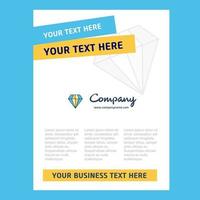 Diamond Title Page Design for Company profile annual report presentations leaflet Brochure Vector Background