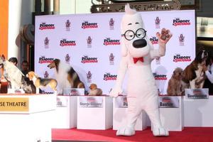 LOS ANGELES, FEB 14 - Mr Peabody, Dog Friends at the Mr Peabody honored with Pawprints in Cement at TCL Chinese Theater on February 14, 2014 in Los Angeles, CA photo