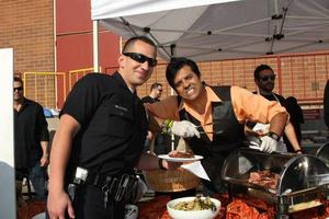 LOS ANGELES, NOV 30 - Eric Estrada at the Hollywood Chamber Of Commerce 17th Annual Police And Fire BBQ at Wilcox Station on November 30, 2011 in Los Angeles, CA photo