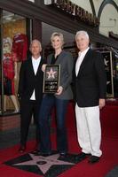 LOS ANGELES, SEP 4 - Ryan Murphy, Jane Lynch, Christopher Guest at the Jane Lynch Hollywood Walk of Fame Star Ceremony on Hollywood Boulevard on September 4, 2013 in Los Angeles, CA photo