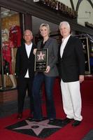 LOS ANGELES, SEP 4 - Ryan Murphy, Jane Lynch, Christopher Guest at the Jane Lynch Hollywood Walk of Fame Star Ceremony on Hollywood Boulevard on September 4, 2013 in Los Angeles, CA photo