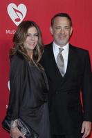 LOS ANGELES, FEB 10 - Rita WIlson, Tom Hanks arrives at the 2012 MusiCares Gala honoring Paul McCartney at LA Convention Center on February 10, 2012 in Los Angeles, CA photo