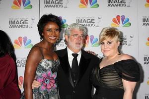 LOS ANGELES, FEB 17 - Mellody Hobson George Lucas, Katie Lucas arrives at the 43rd NAACP Image Awards at the Shrine Auditorium on February 17, 2012 in Los Angeles, CA photo