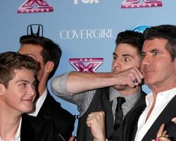 LOS ANGELES, NOV 4 - Simon Cowell, Alex and Sierra, Restless Road, Sweet Suspense at the 2013 X Factor Top 12 Party at SLS Hotel on November 4, 2013 in Beverly Hills, CA photo
