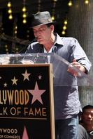 LOS ANGELES, JUL 9 - Charlie Sheen at the Hollywood Walk of Fame Ceremony for Slash at Hard Rock Cafe at Hollywood and Highland on July 9, 2012 in Los Angeles, CA photo