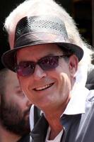 LOS ANGELES, JUL 9 - Charlie Sheen at the Hollywood Walk of Fame Ceremony for Slash at Hard Rock Cafe at Hollywood and Highland on July 9, 2012 in Los Angeles, CA photo