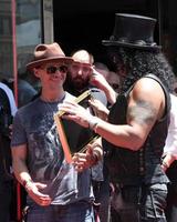 LOS ANGELES, JUL 9 - Clifton Collins Jr , Slash at the Hollywood Walk of Fame Ceremony for Slash at Hard Rock Cafe at Hollywood and Highland on July 9, 2012 in Los Angeles, CA photo