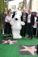 LOS ANGELES, NOV 2 - Paul Feig, Jean Schultz, Snoopy, Craig Schultz, Steve Martino at the Snoopy Hollywood Walk of Fame Ceremony at the Hollywood Walk of Fame on November 2, 2015 in Los Angeles, CA photo