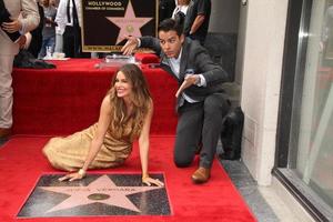 LOS ANGELES, MAY 7 - Sofia Vergara, Manolo Gonzalez-Ripoll Vergara at the Sofia Vergara Hollywood Walk of Fame Ceremony at the Hollywood Blvd on May 7, 2015 in Los Angeles, CA photo