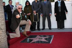 LOS ANGELES, JAN 14 - Stan Lee at the ceremony for Stan Lee as he receives his star on the Hollywood Walk of Fame at Hollywood Walk of Fame on January 14, 2011 in Los Angeles, CA photo