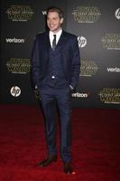 LOS ANGELES, DEC 14 - Dominic Sherwood at the Star Wars - The Force Awakens World Premiere at the Hollywood and Highland on December 14, 2015 in Los Angeles, CA photo