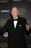 LOS ANGELES, DEC 14 - Max von Sydow at the Star Wars - The Force Awakens World Premiere at the Hollywood and Highland on December 14, 2015 in Los Angeles, CA photo