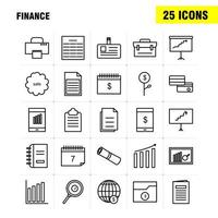 Finance Line Icons Set For Infographics Mobile UXUI Kit And Print Design Include Graph Business Rate Chart Files Documents Folders Text Collection Modern Infographic Logo and Pictogram vector