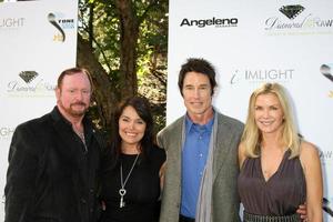 LOS ANGELES, OCT 16 - Wally Crowder, Devin DeVasquez, Ronn Moss, Katherine Kelly Lang arriving at the 2011 Stuntwomen Awards at the Skirball Cultural Center on October 16, 2011 in Los Angeles, CA photo