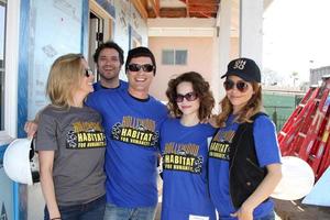 LOS ANGELES, MAR 8 - Kelly Sullivan, Dominic Zamprogna, Rick Hearst, Rebecca Herbst, Lisa LoCicero at the 5th Annual General Hospital Habitat for Humanity Fan Build Day at Private Location on March 8, 2014 in Lynwood, CA photo
