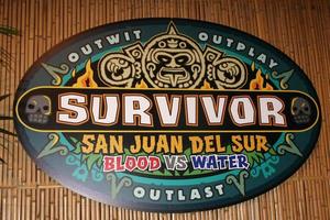 LOS ANGELES, DEC 17 - Survivor San Juan Del Sur Emblem at the Survivor - San Juan Del Sur Finale at the CBS Television City on December 17, 2014 in Los Angeles, CA photo