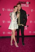 LOS ANGELES, NOV 10 - Jaime King, Kyle Newman at the T-Mobile Un-carrier X Launch Celebration at the Shrine Auditorium on November 10, 2015 in Los Angeles, CA photo