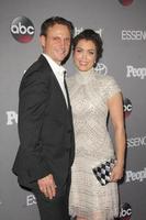 LOS ANGELES, SEP 26 - Tony Goldwyn, Bellamy Young at the TGIT 2015 Premiere Event Red Carpet at the Gracias Madre on September 26, 2015 in Los Angeles, CA photo