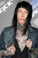 LOS ANGELES, APR 20 - Trace Cyrus arriving at the Launch Of The New T-Mobile Sidekick 4G at Old Robinson May Building on April 20, 2011 in Beverly Hills, CA photo