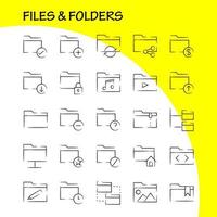 Files And Folders Hand Drawn Icon Pack For Designers And Developers Icons Of Connect Folder Network Files Edit Folder Pencil Write Vector