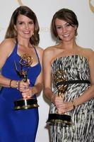 LOS ANGELES, SEP 22 - Tina Fey, Tracey Wigfield at the 65th Emmy Awards, Press Room at Nokia Theater on September 22, 2013 in Los Angeles, CA photo