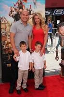 LOS ANGELES, SEP 21 - Tito Ortiz, Amber Miller at the The Boxtrolls Los Angeles Premiere at Universal City Walk on September 21, 2014 in Los Angeles, CA photo