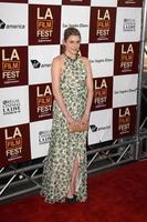 LOS ANGELES, JUN 14 - Greta Gerwig arrives at the To Rome With Love LAFF Premiere at Regal Cinemas L A LIVE Stadium 14 on June 14, 2012 in Los Angeles, CA photo