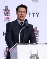 LOS ANGELES, DEC 3 - Tom Cruise at the Ben Stiller Handprint and Footprint Ceremony at Dolby Theater on December 3, 2013 in Los Angeles, CA photo