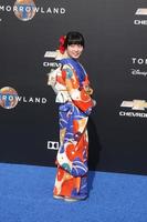 LOS ANGELES, MAY 9 - Mirai Shida at the Tomorrowland Premiere at the AMC Downtown Disney on May 9, 2015 in Lake Buena Vista, CA photo