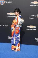 LOS ANGELES, MAY 9 - Mirai Shida at the Tomorrowland Premiere at the AMC Downtown Disney on May 9, 2015 in Lake Buena Vista, CA photo