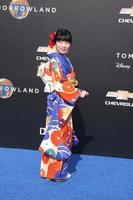 LOS ANGELES, MAY 9 - Mirai Shida at the Tomorrowland Premiere at the AMC Downtown Disney on May 9, 2015 in Lake Buena Vista, CA photo