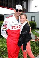 LOS ANGELES, APR 13 - Eddie Cibrian, LeAnn Rimes at the Toyota Pro Celeb Race Qualifying Day at Grand Prix Race Track on April 13, 2012 in Long Beach, CA photo