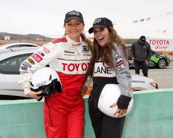 LOS ANGELES, MAR 19 - Megyn Price, Jillian Barberie Reynolds at the Toyota Pro Celebrity Race Training Session at Willow Springs Speedway on March 19, 2011 in Rosamond, CA photo