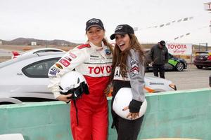 LOS ANGELES, MAR 19 - Megyn Price, Jillian Barberie Reynolds at the Toyota Pro Celebrity Race Training Session at Willow Springs Speedway on March 19, 2011 in Rosamond, CA photo