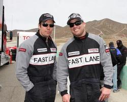 LOS ANGELES, MAR 19 - Michael Trucco, Tito ORtiz at the Toyota Pro Celebrity Race Training Session at Willow Springs Speedway on March 19, 2011 in Rosamond, CA photo