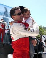 los angeles, 14 de abril - adam carolla, hijo en la carrera toyota pro celeb 2012 en el grand prix de long beach el 14 de abril de 2012 en long beach, ca foto