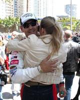 LOS ANGELES, APR 14 - LeAnn Rimes, Eddie Cibrian at the 2012 Toyota Pro Celeb Race at Long Beach Grand Prix on April 14, 2012 in Long Beach, CA photo