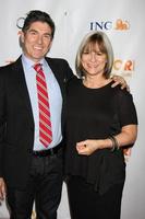 LOS ANGELES, DEC 4 - James Lecesne, Peggy Rajski arrives at The Trevor Project s 2011 Trevor Live at Hollywood Palladium on December 4, 2011 in Los Angeles, CA photo