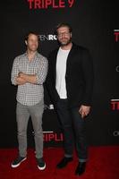 LOS ANGELES, FEB 16 - Colin Ferguson, Adam Copeland, Edge at the Triple 9 Premiere at the Regal 14 Theaters on February 16, 2016 in Los Angeles, CA photo