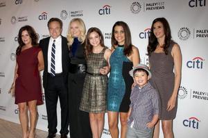 LOS ANGELES, SEP 10 - Marcia Gay Harden, Bradley Whitford, Malin Akerman, Bailee Madison, Natalie Morales, Albert Tsai, Michaela Watkins at the PaleyFest Previews - Fall TV ABC at Paley Center for Media on September 10, 2013 in Beverly Hills, CA photo