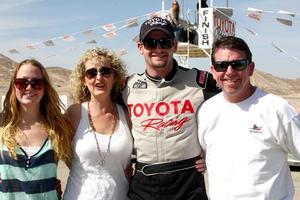 LOS ANGELES, MAR 23 - Tyler Clary and family with the Scion FR-S at the 37th Annual Toyota Pro Celebrity Race training at the Willow Springs International Speedway on March 23, 2013 in Rosamond, CA     PHOTO