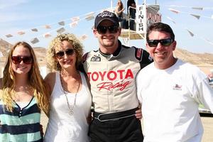 LOS ANGELES, MAR 23 - Tyler Clary and family with the Scion FR-S at the 37th Annual Toyota Pro Celebrity Race training at the Willow Springs International Speedway on March 23, 2013 in Rosamond, CA     PHOTO