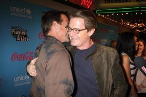LOS ANGELES, MAR 15 - James Denton Kyle MacLachlan arrives at the UNICEF Playlist With The A-List Concert at the El Rey Theater on March 15, 2012 in Los Angeles, CA photo